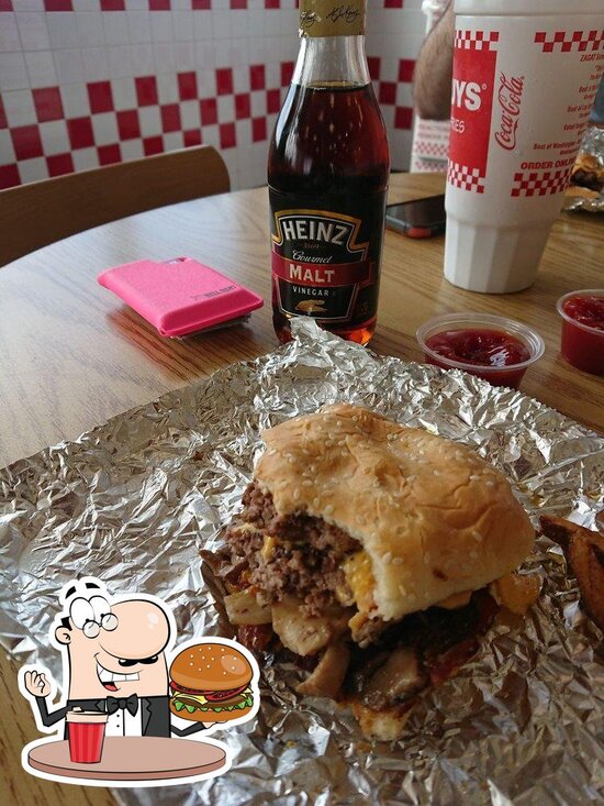 Menu at Five Guys fast food, Joplin, South Range Line Rd