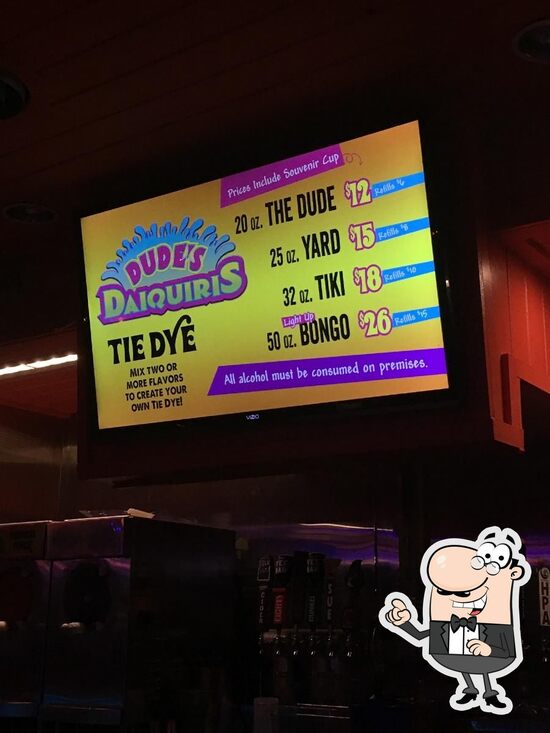Menu at Dude's Daiquiris pub & bar, Pigeon