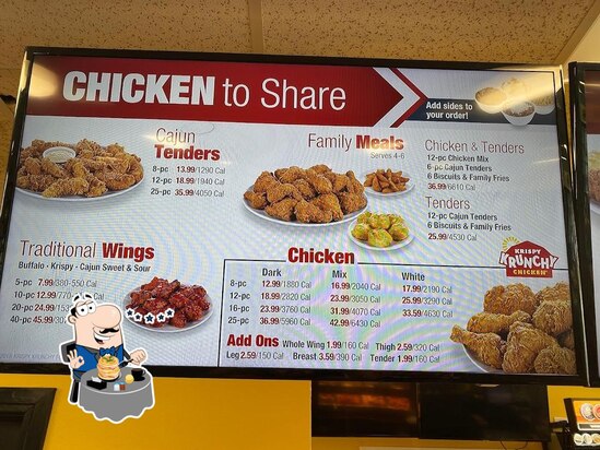 Menu at Krispy Krunchy Chicken restaurant, DeLand