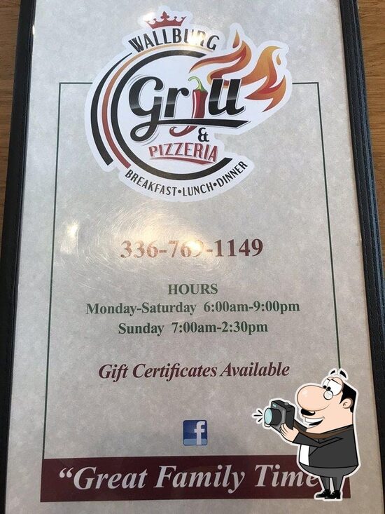 Menu at WALLBURG GRILL & PIZZERIA, Wallburg