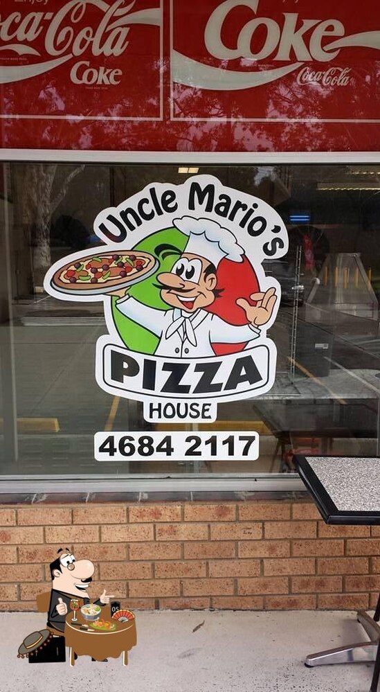 Carta Del Restaurante Uncle Mario's Pizza House, Yanderra