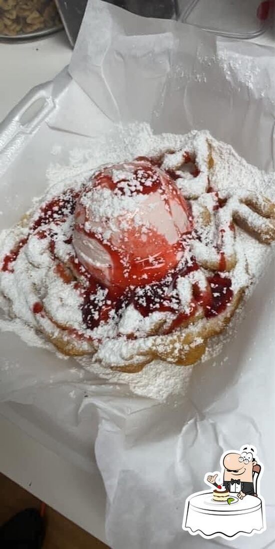 Menu at Kinsley's Kones Ice Cream and Funnel Cake Parlor desserts, Fort