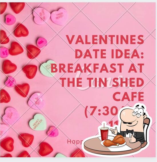 Menu at Tin Shed Cafe, Frederic
