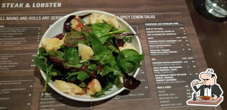Menu at Steak & Lobster Heathrow restaurant, Hayes, 140 Bath Rd