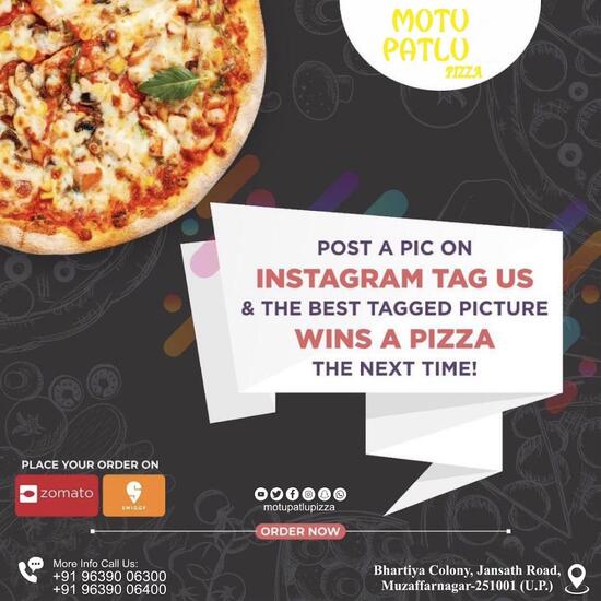 Menu at Motu Patlu Pizza jansath road Muzaffarnagar, Muzaffarnagar