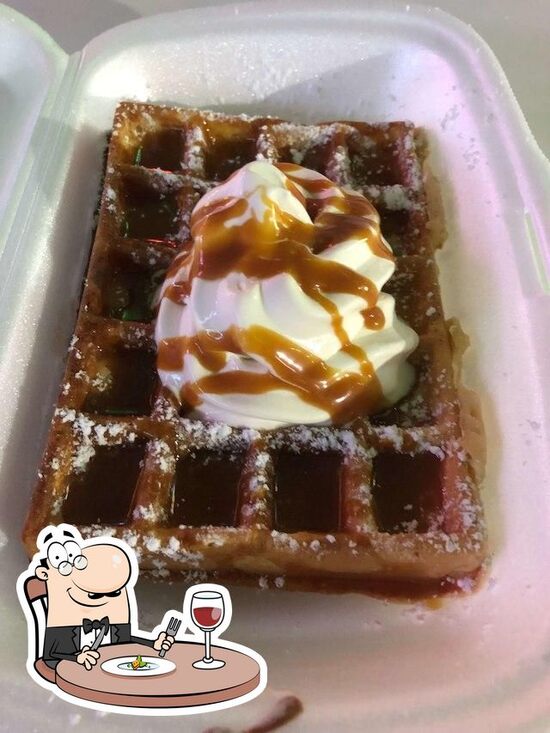 Menu at Waffle Mania desserts, Cape Town