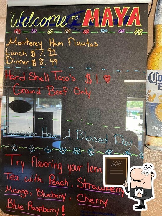 Maya Authentic Mexican Restaurant in Quincy Restaurant menu and reviews