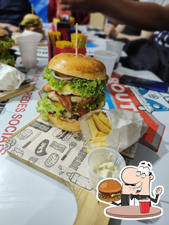 Menu at Route 66 Burger restaurant, Piracicaba