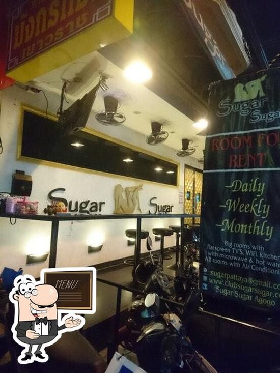 Menu at Sugar Sugar pub & bar, Pattaya City