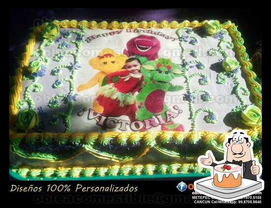 Oblea Comestible Personalizada desserts Cancún Restaurant menu and