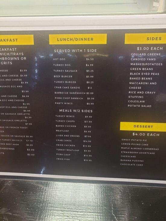 Menu at Fat Daddys desserts, Portsmouth