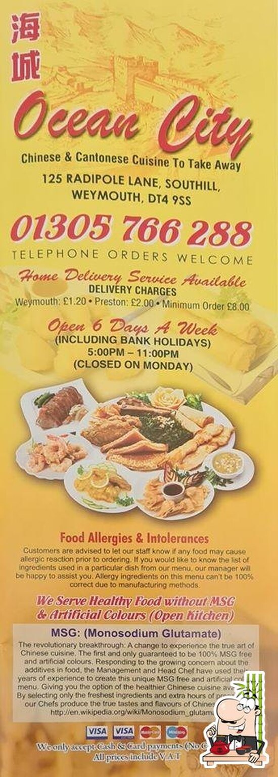 Ocean City in Weymouth Restaurant reviews