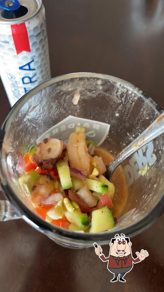 Menu at Mariscos El Rey restaurant, Yuma