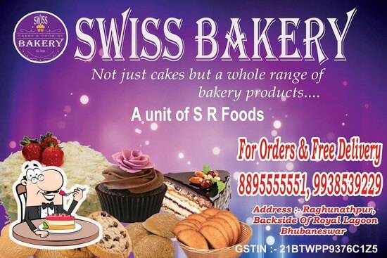 Menu at Swiss Bakery, Bhubaneswar