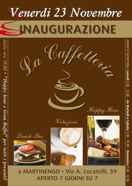 Menu Da La Caffetteria Martinengo