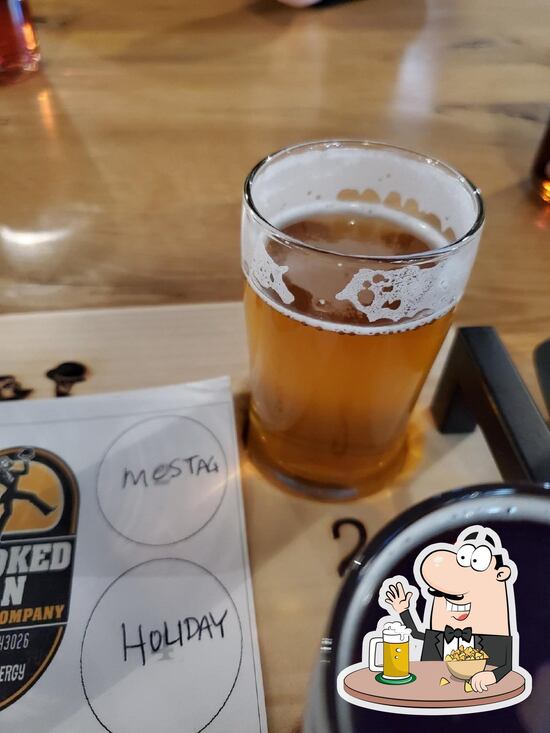 Menu at Crooked Can Brewing Co., Hilliard