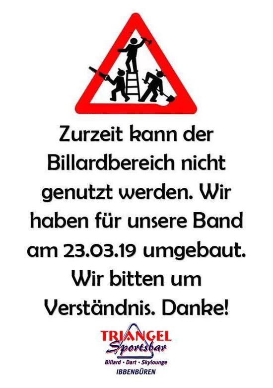 Speisekarte von Sportsbar Triangel, Ibbenbüren