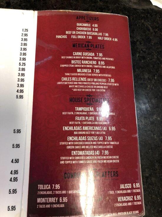 Menu at Ricardo’s Restaurant Alton Gloor, Brownsville, E Alton Gloor Blvd