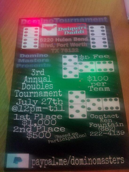 Menu at Daiquiri Daddi Cafe, Fort Worth