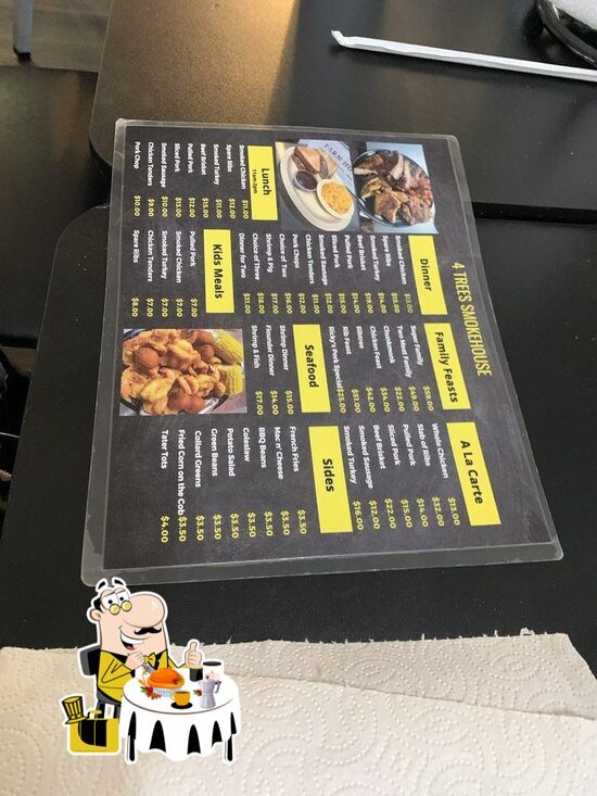 Menu at 4 Trees Smokehouse Inc. BBQ, Middleburg
