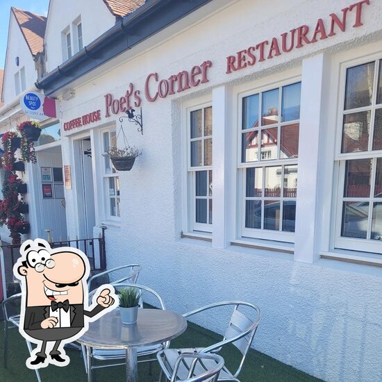 Menu at Poets Corner cafe, Ayr