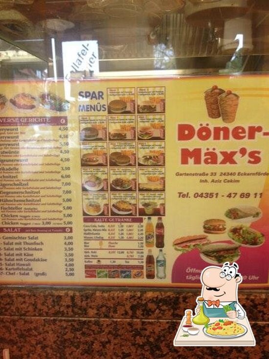 Speisekarte von Döner Mäx restaurant, Eckernförde