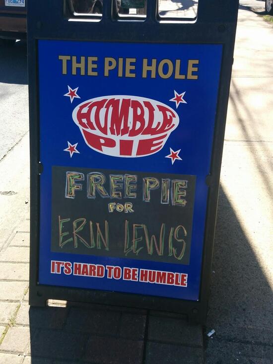 Menu at Humble Pie Kitchen Inc. restaurant, Dartmouth