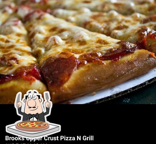 Menu at Brooks Uppercrust PizzaGrill pizzeria, Marion