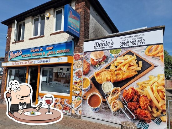 Menu at The Dante's Fish & Chips Pizza & Kebab Grill House restaurant