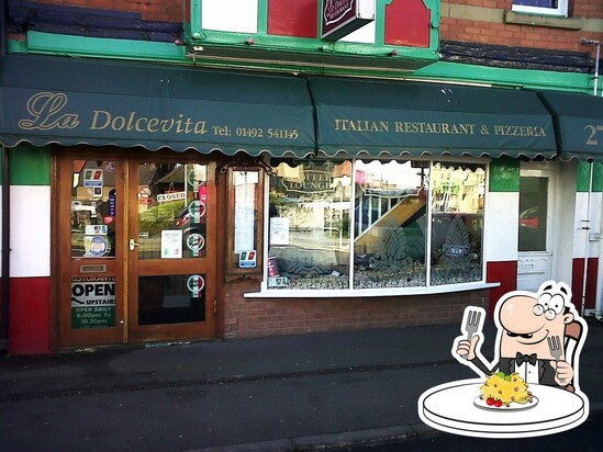 Menu at La Dolce Vita restaurant, Rhos on Sea