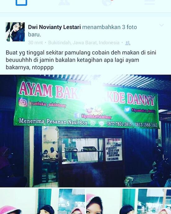 Carta Del Restaurante Ayam Bakar Pakde Tangerang Del Sur