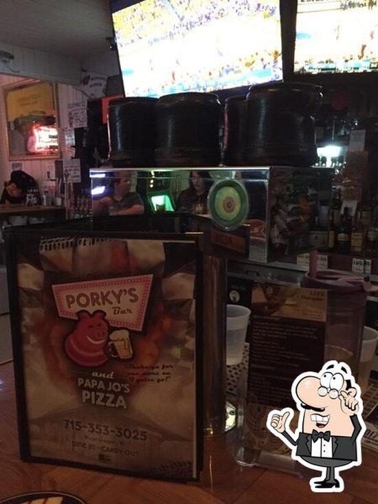 Menu at Porky's pub & bar, Weyerhaeuser