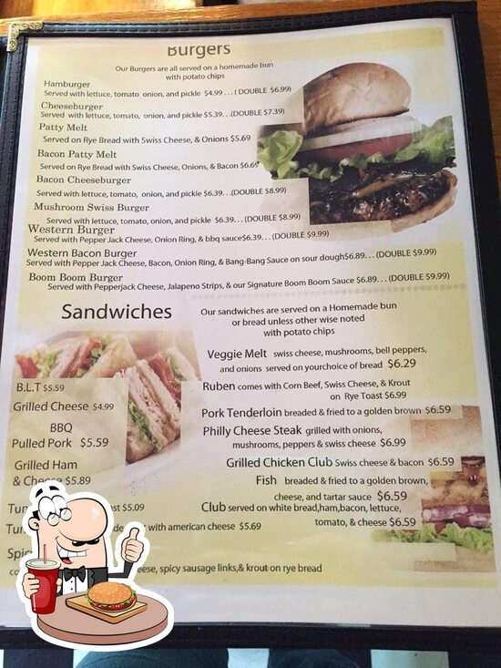 Menu at L A Cafe, Cabool