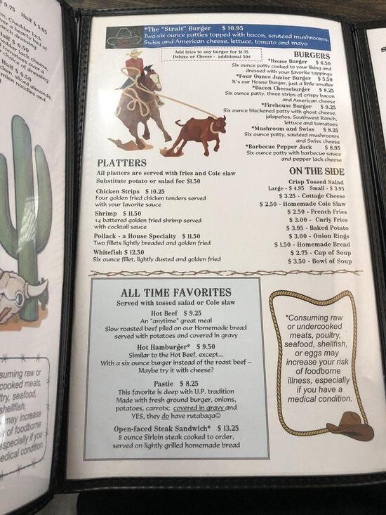 Menu at Pure Country Family Restaurant, Sault Ste. Marie