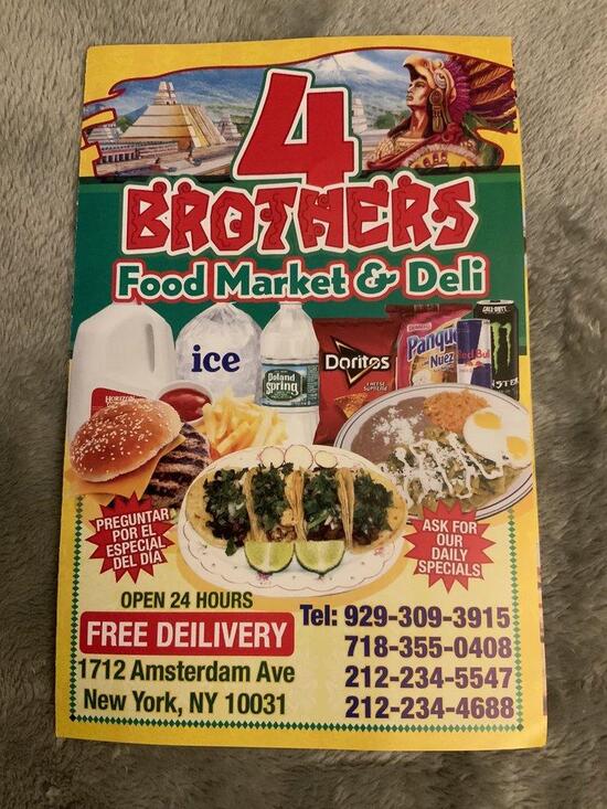 4 Brothers Food Market And Deli in New York City Restaurant reviews