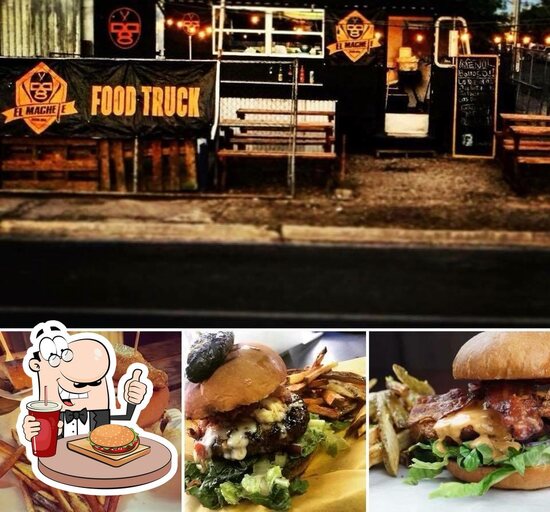 Menu at El Machete foodtruck restaurant, Mexicali