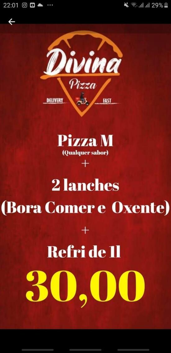 Menu em DIVINA PIZZA restaurante, Teresina