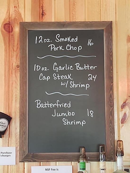 Menu at Doc's Roadhouse Bar & Restaurant, Ettrick