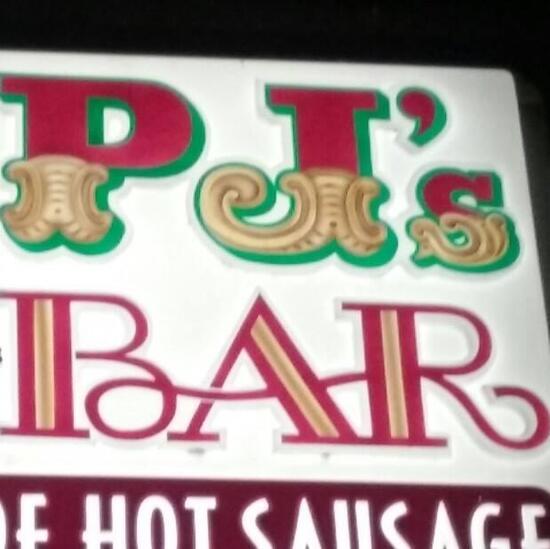 Menu at P J's Bar, McKeesport