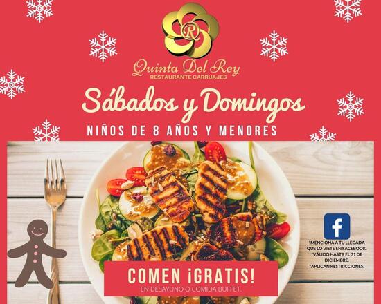 Carta del restaurante Hoteles en Toluca, Quinta del Rey, Metepec