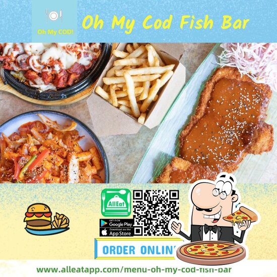 Menu at Oh My Cod Fish Bar, Hastings