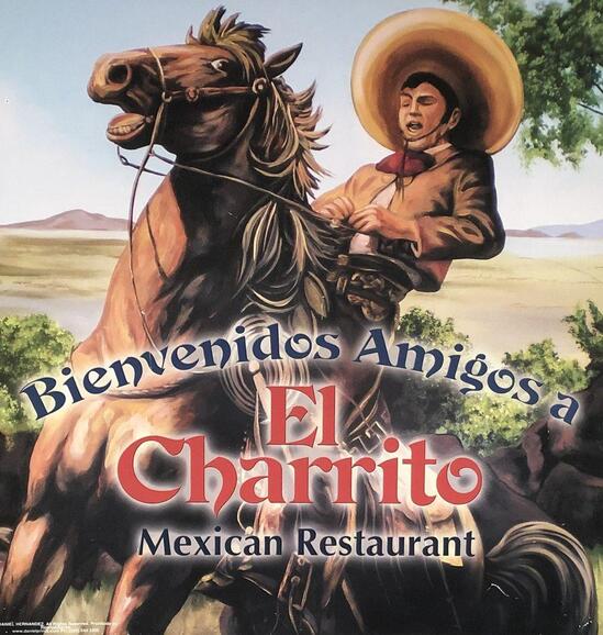 Menu at El Charrito Mexican Restaurant, Washington