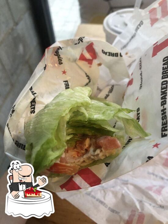 Menu at Jimmy John's fast food, Raleigh, 437 Fayetteville St