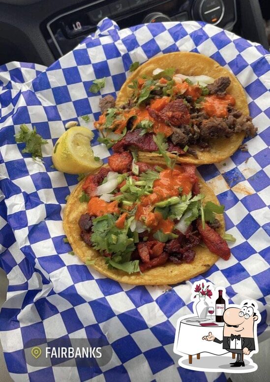 Menu at Tacos Pancho Villa restaurant, Houston