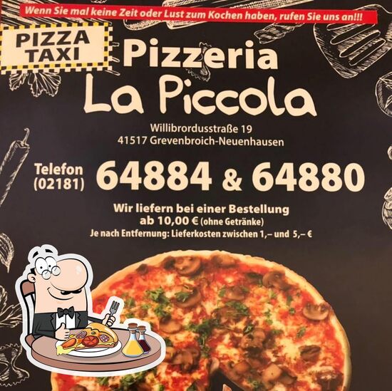 Speisekarte Von Pizzeria La Piccola Grevenbroich