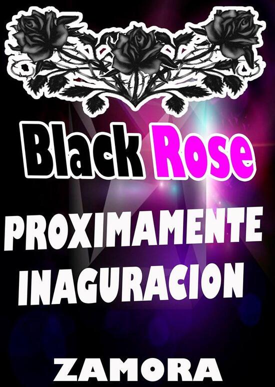 Menu at Black rose bar, Zamora