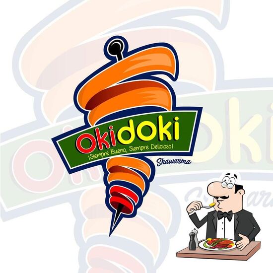 Menu at Okidoki shawarma restaurant, Cartagena