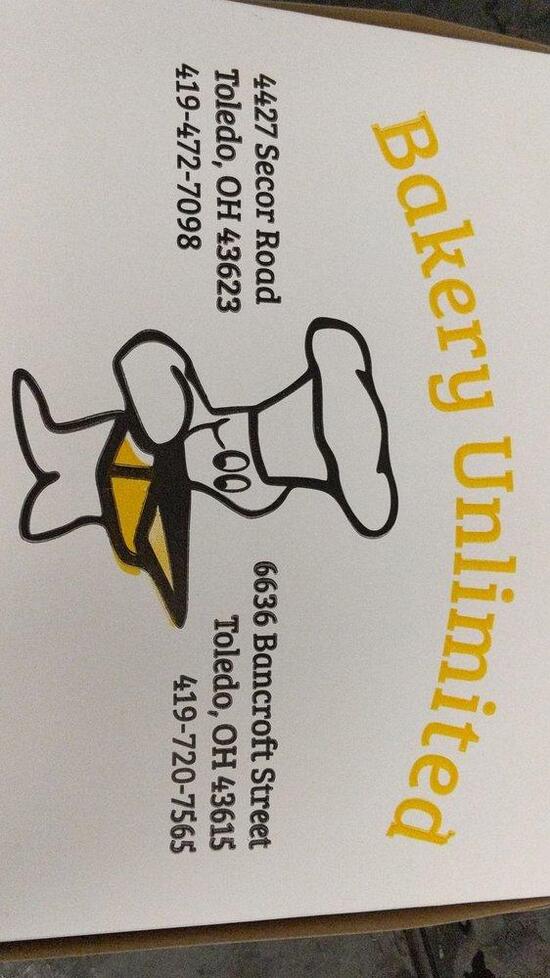 Menu at Bakery Unlimited, Toledo, Secor Rd