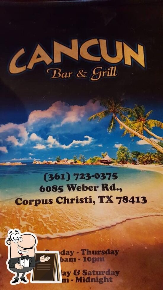 Menu at Cancun Bar & Grill, Corpus Christi