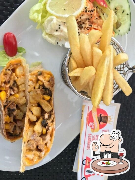 Menu at Shawarma King restaurant, Casablanca